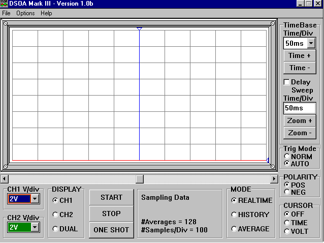 Screen shot of the windows software